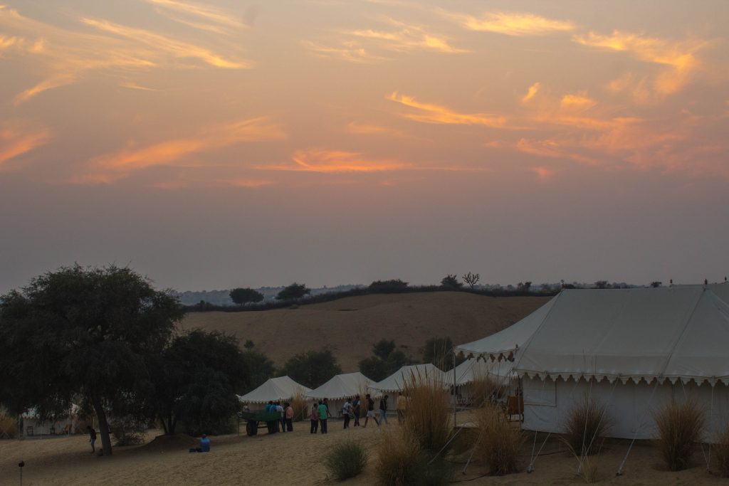 Luxury style camping on our Rajasthan Experience