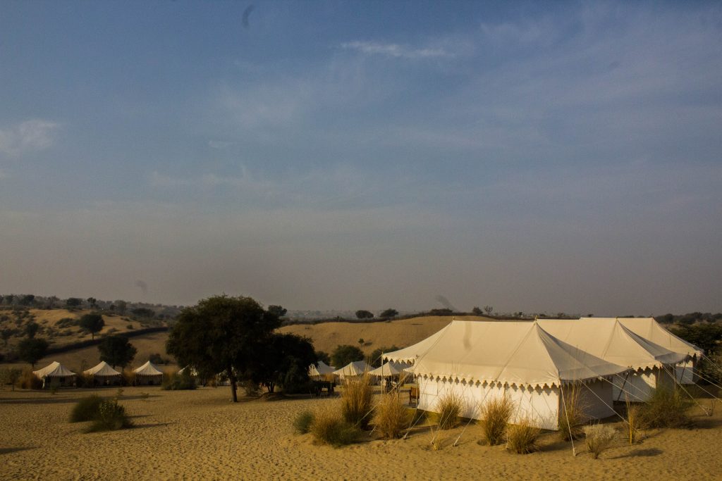 Luxury style camping on our Rajasthan Experience