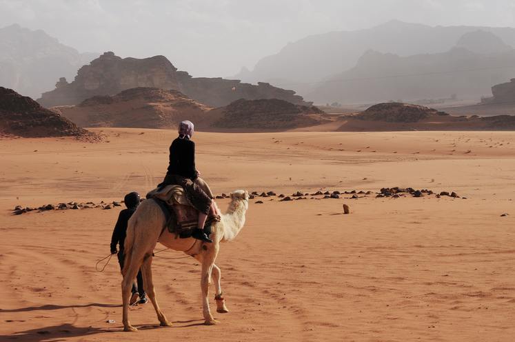 Camel Safari at Wadi Rum in our Jordan Experience